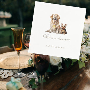 Custom Pet Wedding Cheats für unseren Humans Cockt Serviette