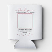 Custom Pet Wedding Foto Vielen Dank Dosenkühler (Rückseite)