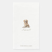Custom Pet Wedding Guest Napkins Serviette (Vorderseite)