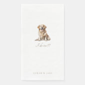 Custom Pet Wedding Guest Napkins Serviette (Vorderseite)