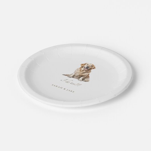 Custom Pet Wedkins Pappteller (Schrägansicht)