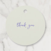 Custom Peter das Kaninchen Baby Dusche Danke Geschenkanhänger (Rückseite)