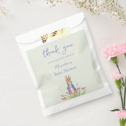 Custom Peter das Kaninchen Baby Dusche Danke Geschenktütchen (Versiegelt)