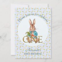 Custom Peter das Kaninchen Erster Geburtstag