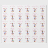 Custom Peter das Kaninchen Erster Geburtstag Geschenkpapier (Flach)