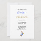 Custom Peter der Kaninchen Baby Dusche Einladung (Rückseite)