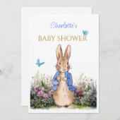 Custom Peter der Kaninchen Baby Dusche Einladung (Vorne/Hinten)