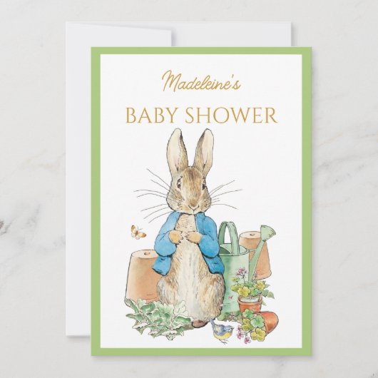 Custom Peter der Kaninchen Einladung (Vorderseite)