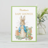 Custom Peter der Kaninchen Einladung (Stehend Vorderseite)