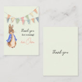 Custom Peter der Kaninchen mit Banden Danke Mitteilungskarte (Vorne/Hinten)