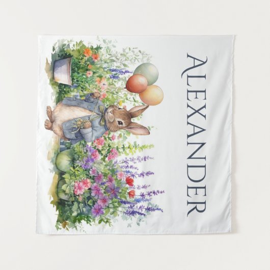 Custom Peter der Kaninchenballons Garten Wandteppich (Vorderseite (Horizontal))