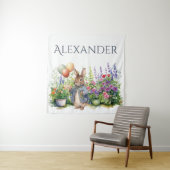 Custom Peter der Kaninchenballons Garten Wandteppich (Beispiel)