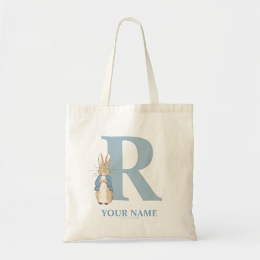 Custom Peter Rabbit - Letter R Tote Bag Tragetasche (Vorne)