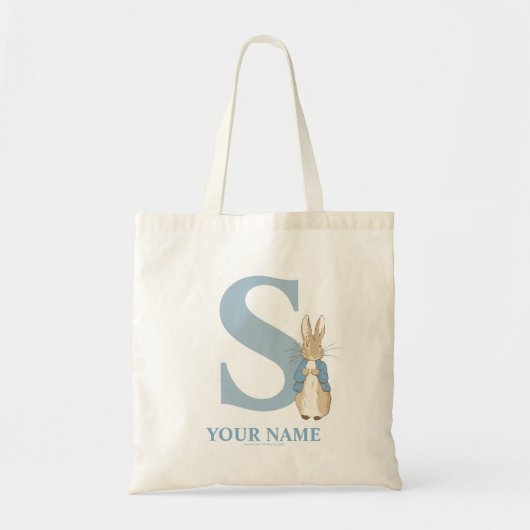 Custom Peter Rabbit - Letter S Tote Bag Tragetasche (Vorne)