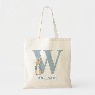 Custom Peter Rabbit - Letter W Tote Bag Tragetasche