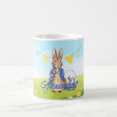 Custom Peter the rabbit Easter egg basket Kaffeetasse (Mittel)