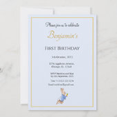 Custom Peter the Rabbit Einladung zum ersten Gebur (Rückseite)