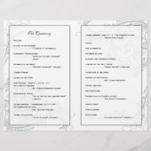 Custom_Pewter Wedding Program (Rückseite)