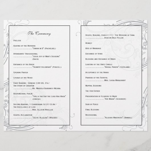 Custom_Pewter Wedding Program (Rückseite)