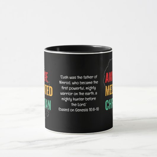 Custom Phantastisch Melanated Christlich Tasse (Zentrum)