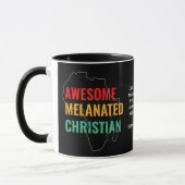 Custom Phantastisch Melanated Christlich Tasse (Links)