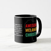 Custom Phantastisch Melanated Christlich Tasse (VorderseiteRechts)