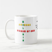 Custom Phantastisch Melanin FRAU OF GOD Foto Kaffeetasse (Links)