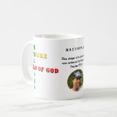 Custom Phantastisch Melanin MAN of GOD Foto Kaffeetasse (Vorderseite Links)