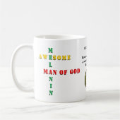 Custom Phantastisch Melanin MAN of GOD Foto Kaffeetasse (Links)