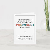 Custom Pharmacist Funny Phantastisch Pharmacist Ge Karte (Vorderseite)
