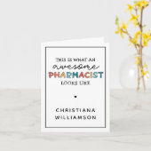 Custom Pharmacist Funny Phantastisch Pharmacist Ge Karte (Gelbe Blume)