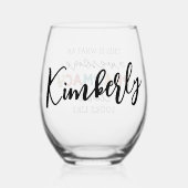 Custom Pharmacy Clerk Phantastisch Funny Weinglas Ohne Stiel (Rückseite)