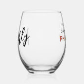 Custom Pharmacy Clerk Phantastisch Funny Weinglas Ohne Stiel (Rechts)