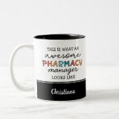 Custom Pharmacy Manager Phantastisch Funny Zweifarbige Tasse (Links)