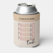Custom Pharmacy Tech | Pharmazeutischer Unternehme Dosenkühler (Kanne Rückseite)