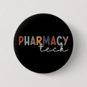 Custom Pharmacy Tech Retro Pharmacy Technique Button (Vorderseite)