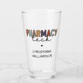 Custom Pharmacy Tech Retro Pharmacy Technique Glas (Vorderseite)