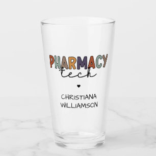 Custom Pharmacy Tech Retro Pharmacy Technique Glas