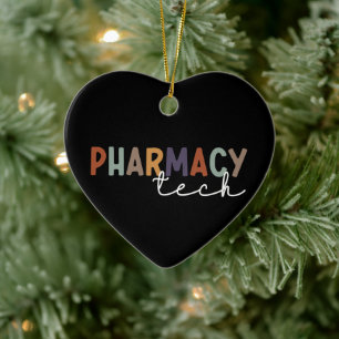 Custom Pharmacy Tech Retro Pharmacy Technique Keramik Ornament