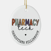 Custom Pharmacy Tech Retro Pharmacy Technique Keramik Ornament (Rechts)