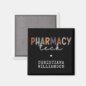 Custom Pharmacy Tech Retro Pharmacy Technique Magnet (Vorderseite/Rückseite)