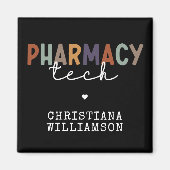 Custom Pharmacy Tech Retro Pharmacy Technique Magnet (Vorne)