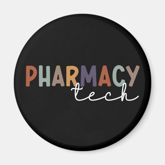 Custom Pharmacy Tech Retro Pharmacy Technique Magnet (Vorne)