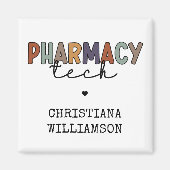 Custom Pharmacy Tech Retro Pharmacy Technique Magnet (Vorne)