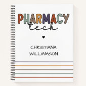 Custom Pharmacy Tech Retro Pharmacy Technique Notizblock (Vorderseite)