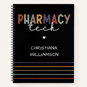 Custom Pharmacy Tech Retro Pharmacy Technique Notizblock