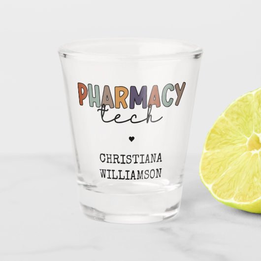 Custom Pharmacy Tech Retro Pharmacy Technique Schnapsglas (Vorderseite)