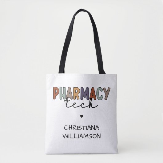 Custom Pharmacy Tech Retro Pharmacy Technique Tasche (Vorderseite)