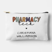 Custom Pharmacy Tech Retro Pharmacy Technique Zubehörtasche (Vorderseite)