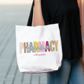 Custom Pharmacy Technician Bold Rainbow Letters Tasche